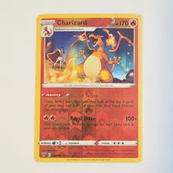 Pokemon Charizard Rare Reverse Holo Vivid Voltage 025/185 170 HP 2020 Eng - Image 1
