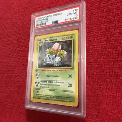 1999 POKEMON FRENCH HERBIZARRE #30 1st Edition PSA 10 - Image 5