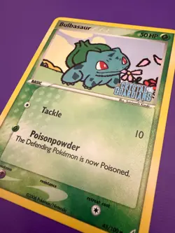 🔥 2006 Pokemon EX Crystal Guardians Bulbasaur Reverse Holo #45/100 NM Raw 🔥 - Image 4