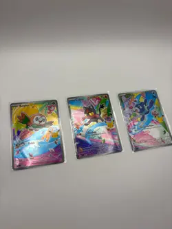 Pokemon First Partner Illustration Collection Series 1| Alolan GEN 7 Starters - Image 1