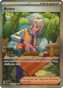Arven - 249/198 - Special Illustration Rare NM, English Pokemon Scarlet & Violet - Image 1