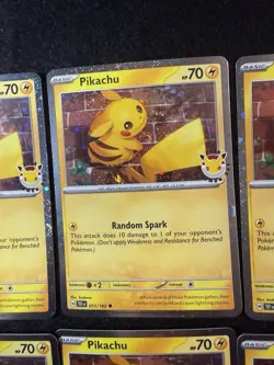 Pikachu 051 /162 Stamped 2026 Pokemon Day Promo lot of 6 - Image 3