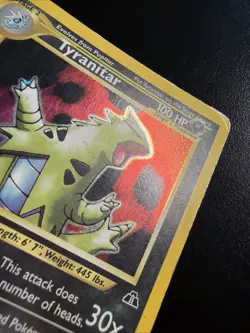 Pokemon Tyranitar 1. Edition 12/75 Neo Discovery Holo English Despotar - Image 3