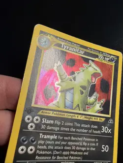 Pokemon Tyranitar 1. Edition 12/75 Neo Discovery Holo English Despotar - Image 4