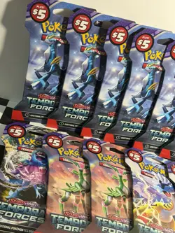 Pokemon Scarlet & Violet - Temporal Forces booster packs lot of 11 - Image 2