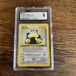 Snorlax 1999 Pokemon Jungle 1st Edition CGC 10 #27 - Image 1