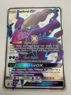 2019 Pokemon Sun & Moon Hidden Fates Full Art Darkrai GX #SV70/SV94 - Image 3