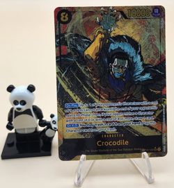 Crocodile OP14-120 Alternate Art The Azure Sea's Seven Sec One Piece Alt Secret - Image 1