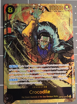 Crocodile OP14-120 Alternate Art The Azure Sea's Seven Sec One Piece Alt Secret - Image 3