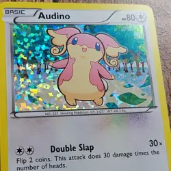 ERROR Audino Holo Foil 12/12 Pokemon 2011 McDonald's Promo Trading Card NM - Image 2