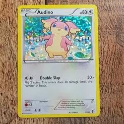 ERROR Audino Holo Foil 12/12 Pokemon 2011 McDonald's Promo Trading Card NM - Image 3