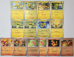 Pokemon Card Lot Magmar & Electabuzz Evolution Family Electivire, Magmortar - Image 1