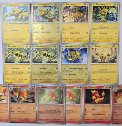 Pokemon Card Lot Magmar & Electabuzz Evolution Family Electivire, Magmortar - Image 4