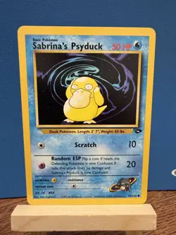 Pokemon TCG Sabrina’s Psyduck 99/132 Gym Challenge Unlimited WOTC Vintage Card - Image 1