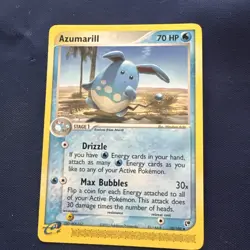 Azumarill 30/100 Uncommon Non-Holo EX Sandstorm E-Reader Pokemon Card - Image 1