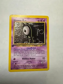 Unown 1st Edition Neo Discovery 33/75 Pokemon Card Pre-owned - Image 1