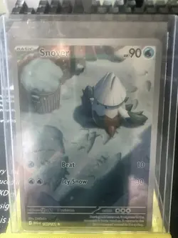 Pokemon TCG Mega Evolution Snover Illustration Card 140/132 M/Nm Condition - Image 4