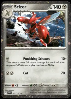 Scizor - (Cosmos Holo) 141/197 Miscellaneous Cards & Products Promo Holo NM - Image 1