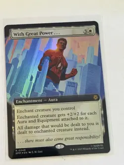 With Great Power... Extended Art Marvel's Spider-Man Foil 248 - Image 1