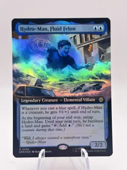 Hydro-Man, Fluid Felon 0250 Extended Art Marvel's Spider-Man SPM MTG NM - Image 1