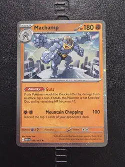 Pokemon TCG Machamp Cosmos Holo Rare 068/165 Promo 151 NM - Image 1