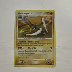 Pokemon Kabutops Majestic Dawn Holo Rare 6/100 120 HP Primal Shell Card - Image 1