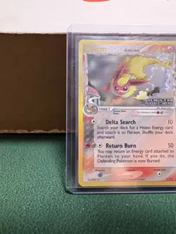 Pokemon TCG: Flareon Reverse Holo Stamped, #5/113 EX Delta Species, Damaged. - Image 5