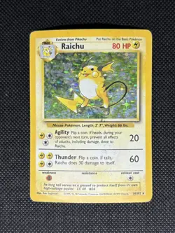 1999 Base Set Holo Damaged Base Set Lot Raichu Ninetales Pokemon Vintage MP-HP - Image 5
