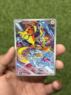 Pokemon TCG Zeraora Stellar Crown Holo Card 151/142 Sv07 - Image 1