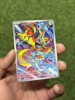 Pokemon TCG Zeraora Stellar Crown Holo Card 151/142 Sv07 - Image 2