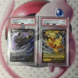PSA 9 - Pokemon Lot Pikachu V & Umbreon V SWSH BSP Heroes Tin CRZ Coll - VMAX - Image 1
