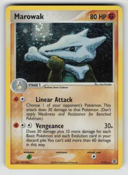 Marowak 7/112 Holo Rare FireRed & LeafGreen Pokemon Holo LP - Image 1