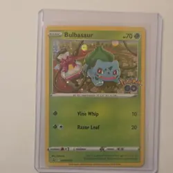 Pokemon Bulbasaur SWSH231 Pokemon GO Basic Promo Holo Vine Whip Razor Leaf - Image 1