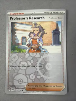 Pokemon TCG * Journey Together 155/159 Professor Research Sada REVERSE HOLO - Image 1