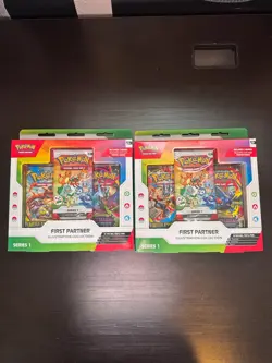 2 x Pokemon TCG First Partner Illustration Series - 2 boxes - IN HAND SHIPS NOW - Image 1