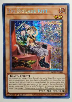 Yugioh Tri-Brigade Kitt MP22-EN006 Prismatic Secret Rare 1st Ed *In Hand* - Image 1