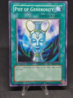 Yu-Gi-Oh! Pot of Generosity CRV-EN043 Cybernetic Revolution 1st Edition VLP - Image 1