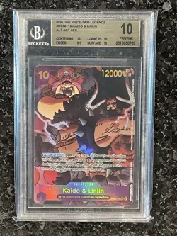 Kaido & Linlin OP08-119 Two Legends Foil BGS 10 Alt Art Sec One Piece - Image 1