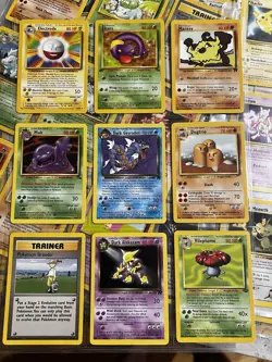 297 Pokemon Cards Lot - Base, Jungle, Team Rocket, Gym Heroes, - Movie Promos, - Image 1