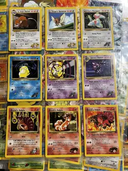 297 Pokemon Cards Lot - Base, Jungle, Team Rocket, Gym Heroes, - Movie Promos, - Image 3
