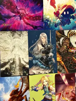 Magic Final Fantasy Art Series - 21 Card Lot - 3 Gold Stamps - Image 2