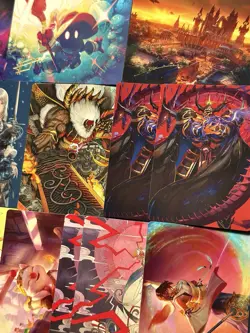Magic Final Fantasy Art Series - 21 Card Lot - 3 Gold Stamps - Image 3