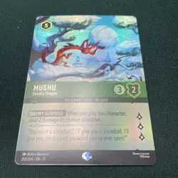 Disney Lorcana Mushu-Sneaky Dragon Character Foil Card 212/204 Epic - Image 1