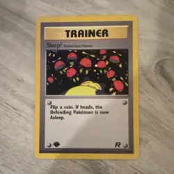 Sleep! (Rocket's Secret Machine) First Edition 79/82 Team Rocket Pokemon Card - Image 1