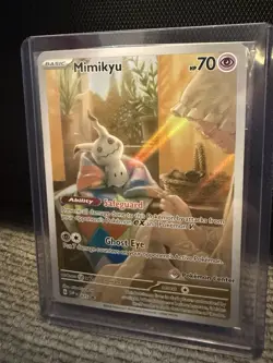 Mimikyu SVP 075 Pokemon Center Stamped Promo Card, Sealed - Image 1