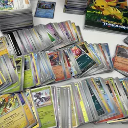 Pokemon Cards Job Lot Unsorted Bundle 750+ Cards Vintage & Modern Collectors Tin - Image 3