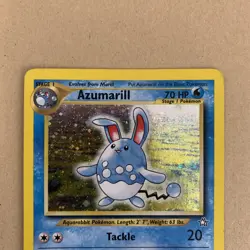 Azumarill 2/111 Holo Rare Neo Genesis Pokemon Card - Holo Swirl - LP - Image 3