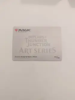 Decisive Denial Art Card Art Series: Outlaws of Thunder Junction Regular NM MTG - Image 2