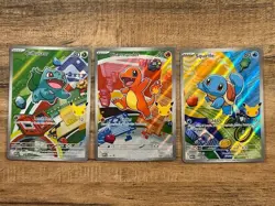 Bulbasaur, Charmander, Squirtle MEP 037 038 039 NM First Partner Promo cards - Image 1