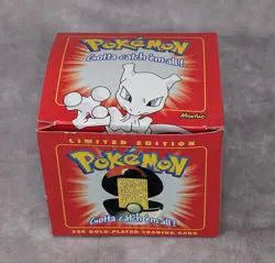 Vintage 1999 Burger King 23k Gold Plated Pokemon Card - Mewtwo - Image 1